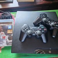 ps3 con due joystick e 2 giochi