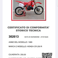 Honda cr 250 1989