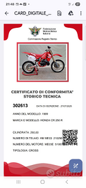 Honda cr 250 1989