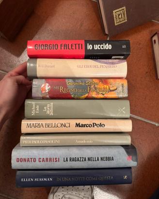 lotto libri vari Faletti Carrisi Pasolini Stilton