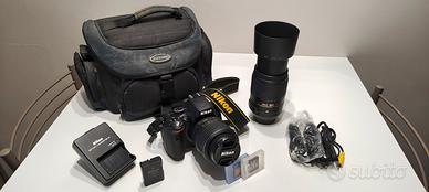 Nikon d5100 come nuova con 2 obiettivi