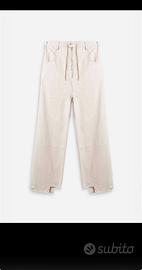 ZIPPED PANTS OFF WHITE