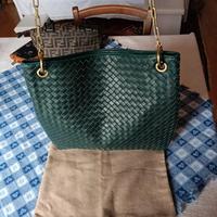 borsa Bottega Veneta vintage in pelle intrecciata 