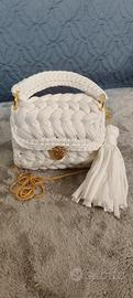 Borsa uncinetto - Perla Bianca
