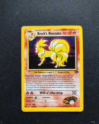 Brock Ninetales - Carte Pokemon Set Gym 