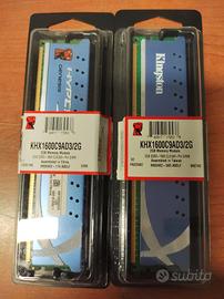Mamoria ram DDR3 Kingston HyperX KHX1600C9ADR/2G