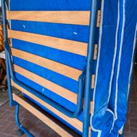Letto pieghevole singolo con materasso - 80x190 cm
