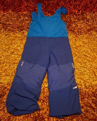 Pantaloni Salopette sci bambino 4 anni
