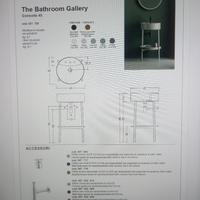 sanitari consolle bidet e vaso nuovi con accessori