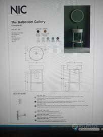 sanitari consolle bidet e vaso nuovi con accessori