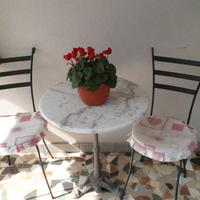 TAVOLINO DA GIARDINO TERRAZZO BALCONE + SEDIE