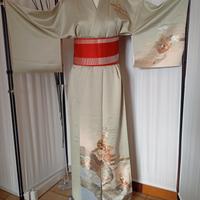 kimono autentico giapponese vintage in seta 