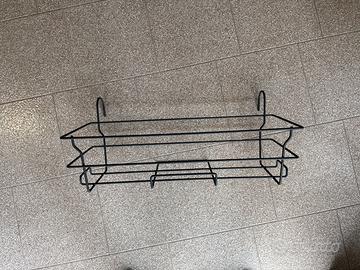 Set portavasi da balcone in ferro battuto