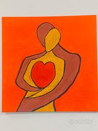 Arte Minimalista dipinto a mano Acrilico su tela