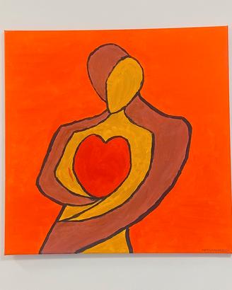 Arte Minimalista dipinto a mano Acrilico su tela