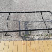 Rete letto singolo 80x190 a maglie metalliche.