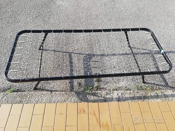 Rete letto singolo 80x190 a maglie metalliche.
