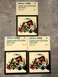 Cento Anni d'Europa 1870 / 1970 James Joll 3 Vol