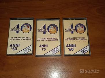 STOCK LOTTO TRE MC MUSICASSETTA  SANREMO 40 - DASH