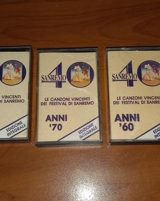 STOCK LOTTO TRE MC MUSICASSETTA  SANREMO 40 - DASH