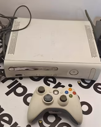 xbox 360 console con cavi e joystick 60 gb bianca 