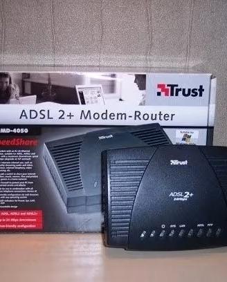 MODEM ROUTER TRUST Md4050 ADSL ADSL2 ADSL2+ NUOVO