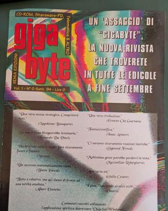 Giga Byte nr. 0 settembre 94 4 pagine