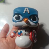 funko pop snowman capitan america 