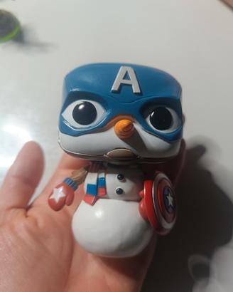 funko pop snowman capitan america 