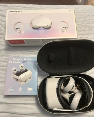 Visore VR Meta quest 2 + accessori