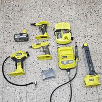 5 utensili ryobi 18v+1 batteria 5ah+caricatore