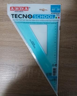 squadretta tecnoschool 60° e 30 cm