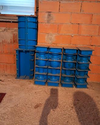 Stampi per colonne in cemento+ corrimano