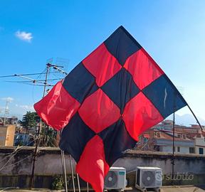 bandiera Milan 280x210cm reali Cucita