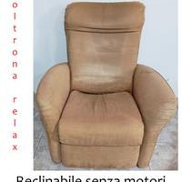 Poltrona relax in tessuto - da revisionare