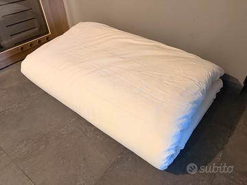 Futon 250x250x5cm cotone con fodera lavabile