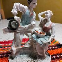 coppia innamorati, sopramobile ceramica