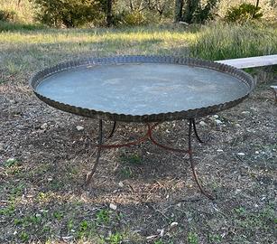 tavolo rotondo antico Marocchino/Ottomano