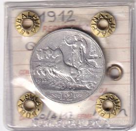 2 lire 1912 e 1 lira 1910 VEM III