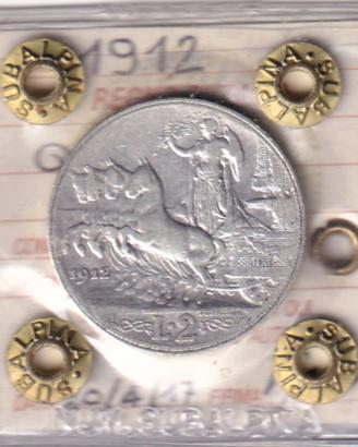 2 lire 1912 e 1 lira 1910 VEM III