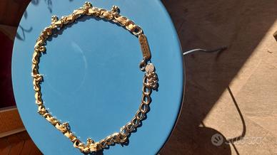 Roberto Cavalli Class cintura metallo e pelle