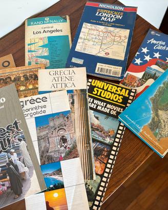 Lotto guide e mappe viaggio vintage