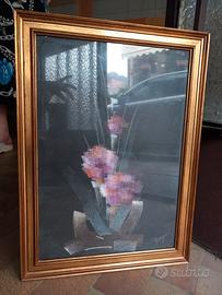 Quadro fiori rosa