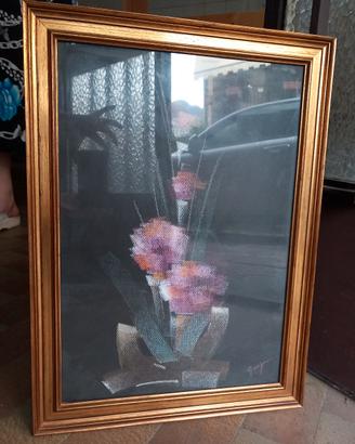 Quadro fiori rosa