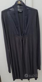 Cardigan grigio scuro Liu Jo, con collo sciallato