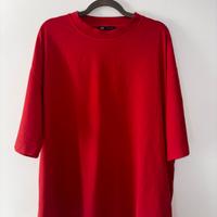 T-Shirt Rossa XL Uomo Vintage Zara