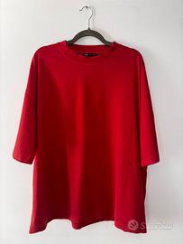 T-Shirt Rossa XL Uomo Vintage Zara