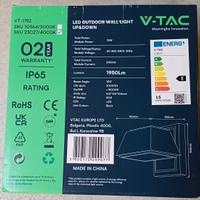 V- TAC Lampada Led da esterno Muro