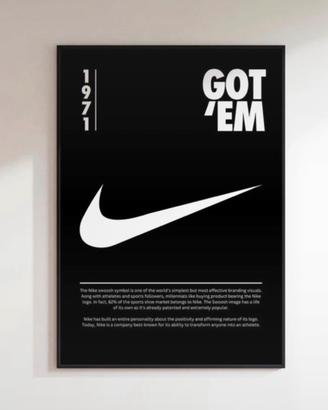 Nike Got Em - Poster A4 con cornice