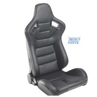 SEDILE SPORTIVO SEMI BAQUET STILE RS PELLE NERA